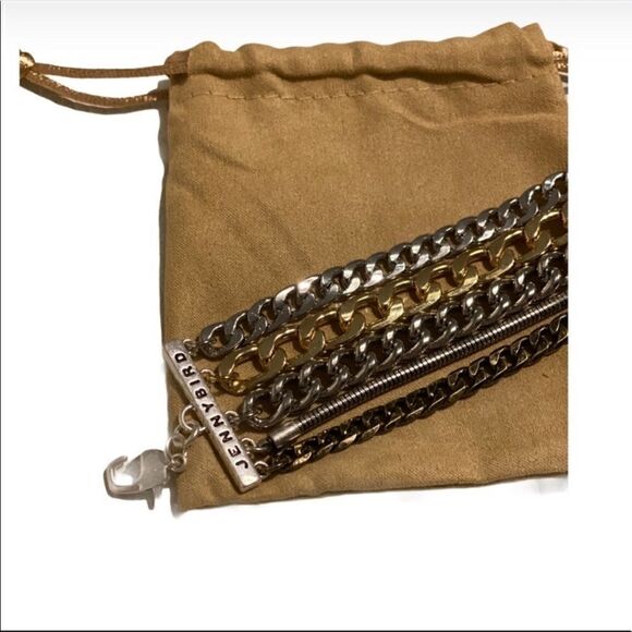 Jenny Bird Austin Cuff Link Bracelet Multi Metals - Picture 3 of 8